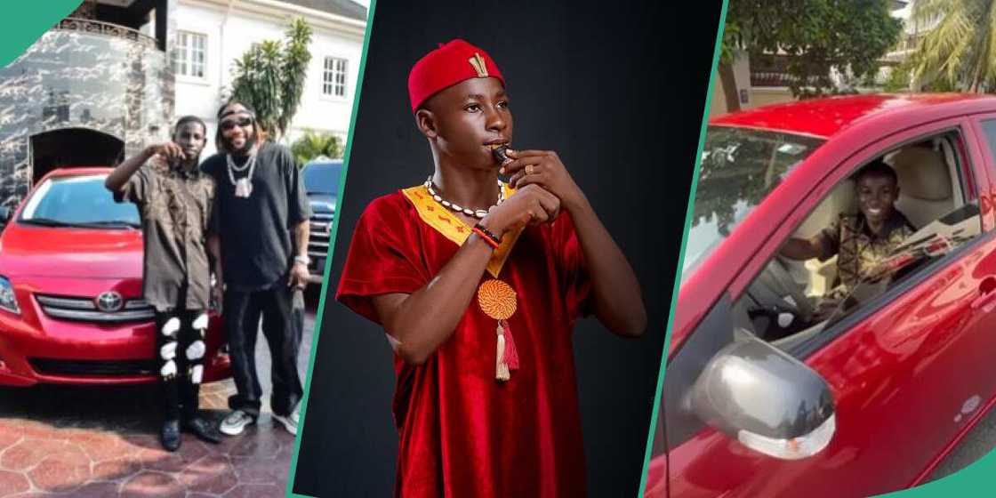 Record label boss KCee gifts young flautist Ojazzy a new car Record label boss KCee gifts young flautist Ojazzy a new car