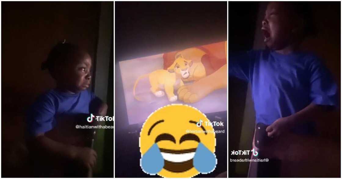 Little girl, Lion King movie Little girl, Lion King movie