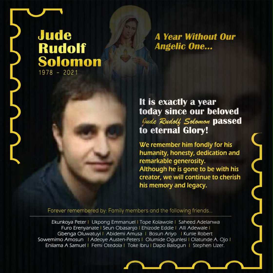 Family & Friends of Jude Rudolf Solomon Remember Him One Year After Family & Friends of Jude Rudolf Solomon Remember Him One Year After