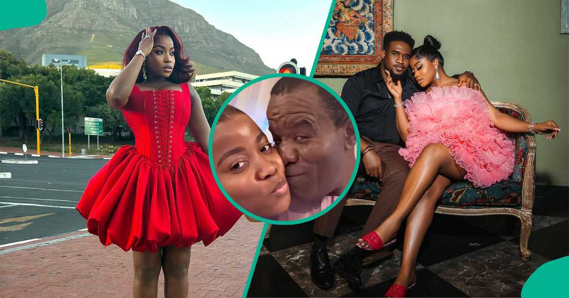 Veekee James lovingly celebrates her father-in-law. Veekee James lovingly celebrates her father-in-law.