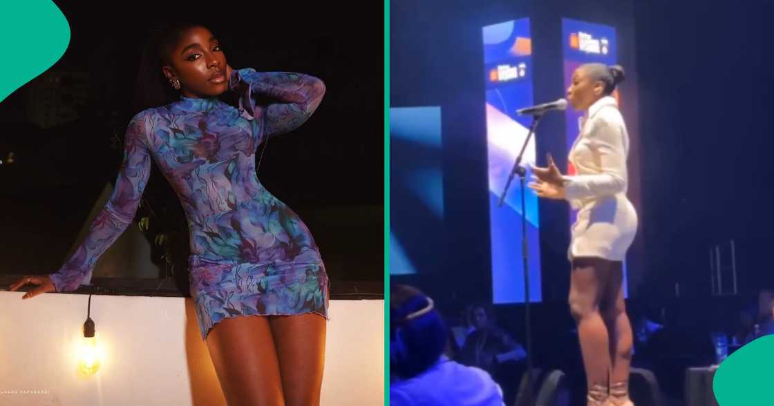 Burna Boy;s sister Nissi shares her achievements in Forbes' stage.