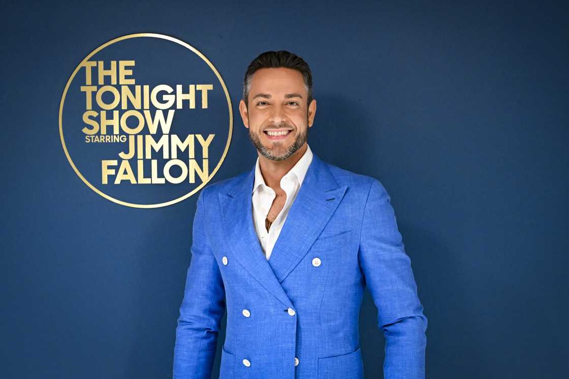 Actor Zachary Levi poses backstage on The Tonight Show with Jimmy Fallon
