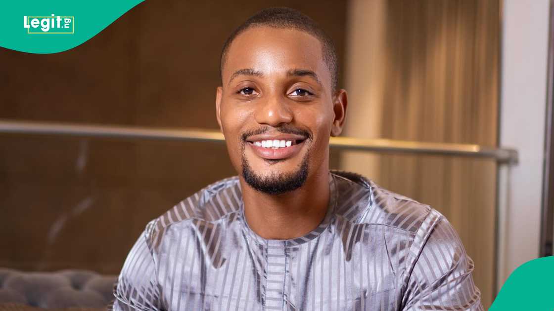Reactions as Alexx Ekubo's female neighbour releases rare video of his house at nigh