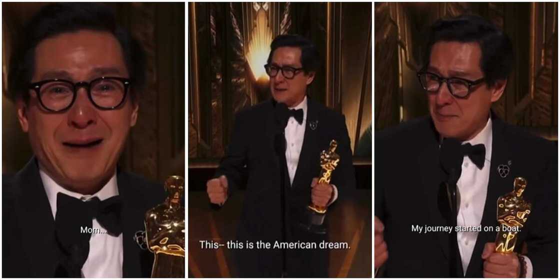 Ke Huy Quan wins an Oscar Ke Huy Quan wins an Oscar