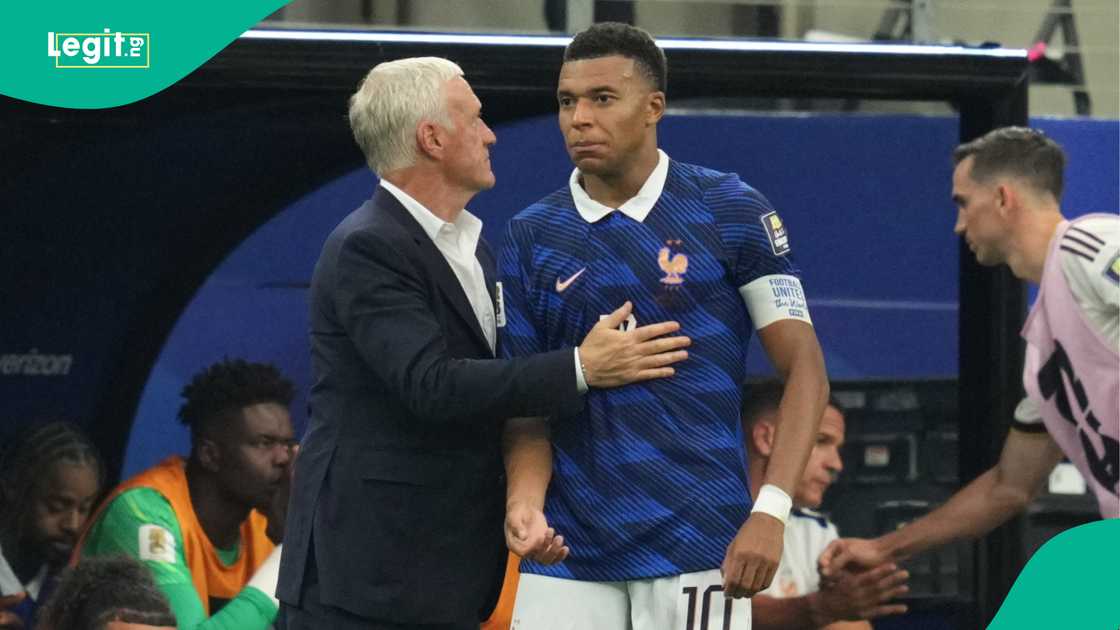 Didier Deschamps, Kylian Mbappe, France, Spain, 2026 FIFA World Cup. Didier Deschamps, Kylian Mbappe, France, Spain, 2026 FIFA World Cup.