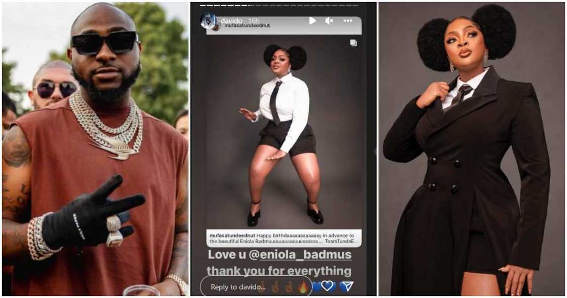 Davido, Eniola Badmus' birthday Davido, Eniola Badmus' birthday