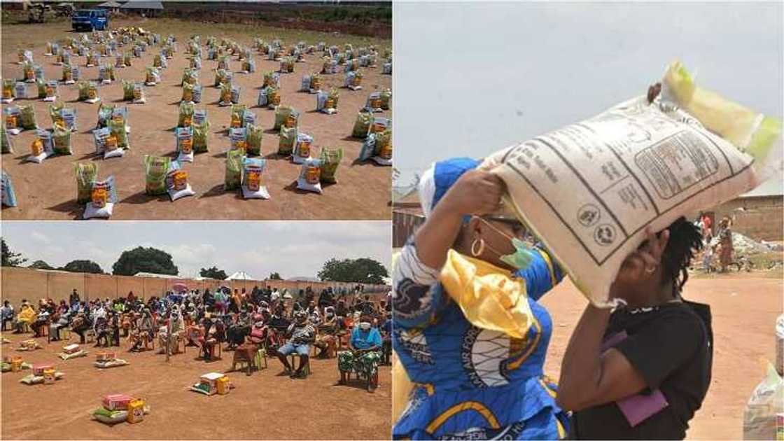 Matan hafsoshin Sojan sama sun taimaka ma gajiyayyu da kayan abinci a Abuja Matan hafsoshin Sojan sama sun taimaka ma gajiyayyu da kayan abinci a Abuja