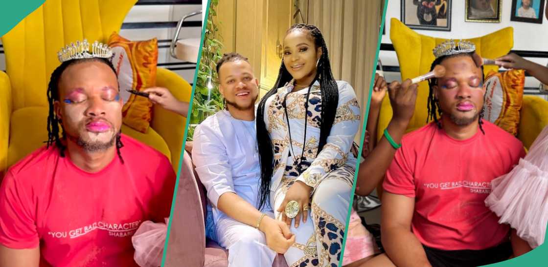 Uche Ogbodo’s husband gets surprise glam session from his daughters Uche Ogbodo’s husband gets surprise glam session from his daughters