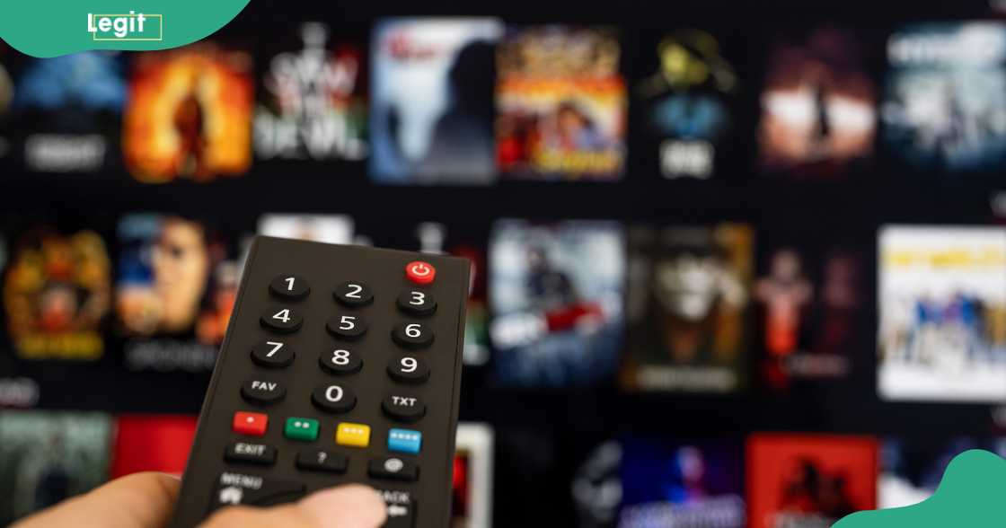 A man watching Netflix A man watching Netflix
