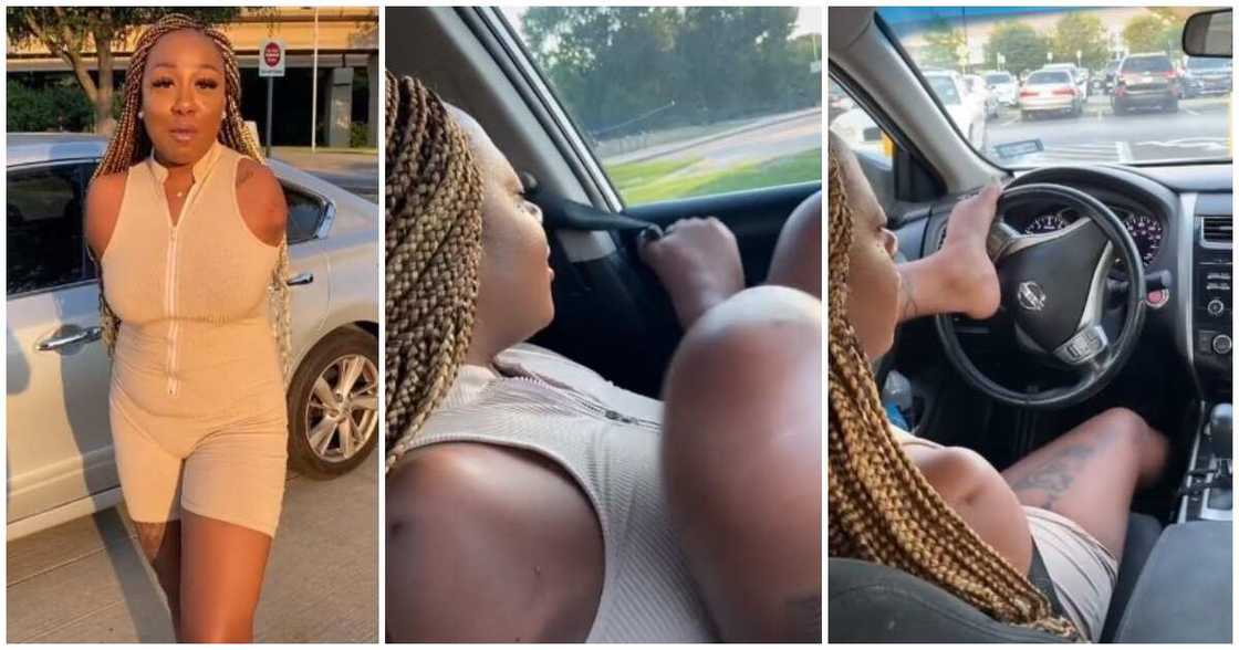 Ability in disability, ladies who lost limbs, Lucy Akogo, lady without hands drives car, ladies without hands Ability in disability, ladies who lost limbs, Lucy Akogo, lady without hands drives car, ladies without hands