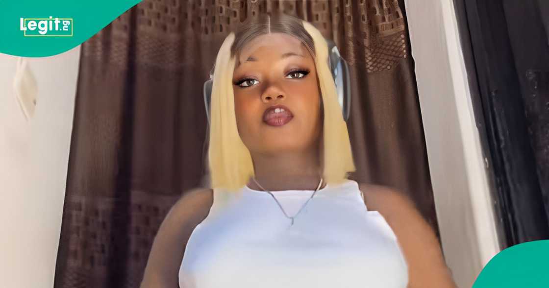 In viral TikTok video, a Nigerian lady Jasmine narrates how she blocked man over voice note he shared on WhatsApp.