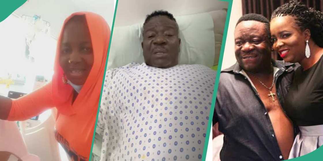 Mr Ibu prays for wife in the hospital Mr Ibu prays for wife in the hospital