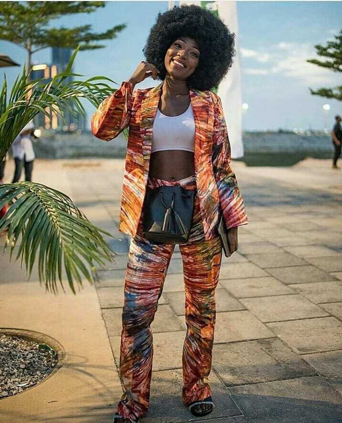Adire styles for ladies: trouser suit Adire styles for ladies: trouser suit