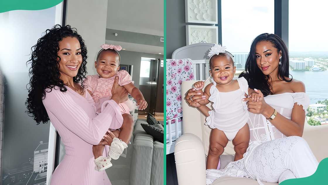 Keeta Vaccaro posing for a photo with her daughter, Capri Hill, indoors Keeta Vaccaro posing for a photo with her daughter, Capri Hill, indoors
