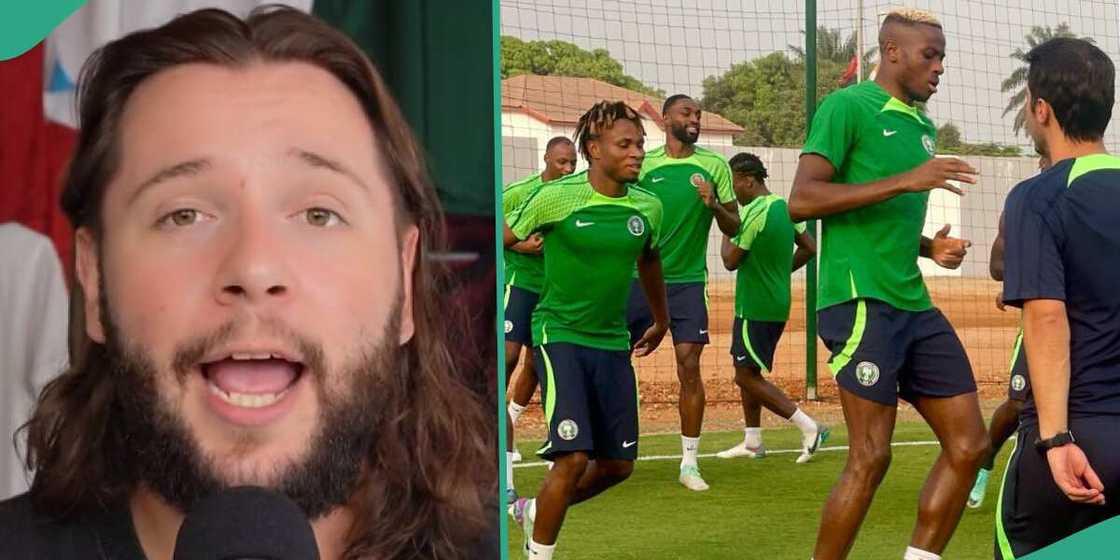 Mixed reactions as white man gives prediction of Nigeria vs South Africa AFCON match Mixed reactions as white man gives prediction of Nigeria vs South Africa AFCON match