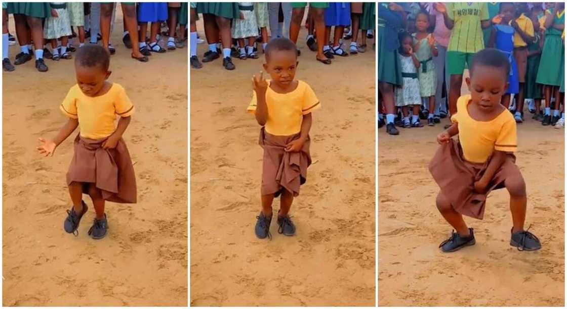 Photos of a little school girl showing off beautiful dance moves. Photos of a little school girl showing off beautiful dance moves.