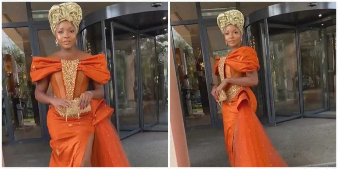 Photos of a lady's look at her brother's wedding. Photos of a lady's look at her brother's wedding.