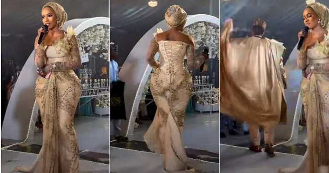 Curvy Arewa lady, wads of cash, proud husband Curvy Arewa lady, wads of cash, proud husband