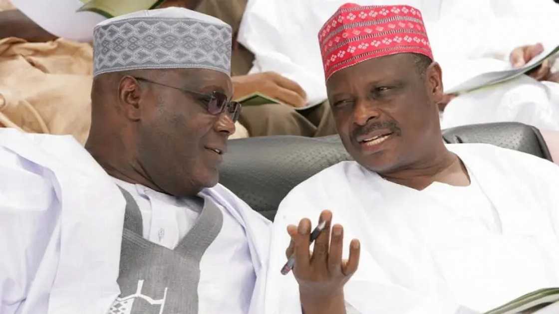 Atiku Abubakar tare da Rabiu Kwankwaso.