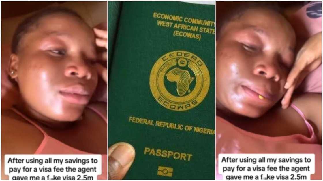 Visa application in Nigeria/Lady emptied her saving. Visa application in Nigeria/Lady emptied her saving.