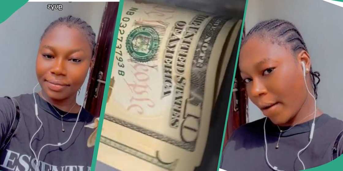 Nigerian lady changes dollars to naira Nigerian lady changes dollars to naira