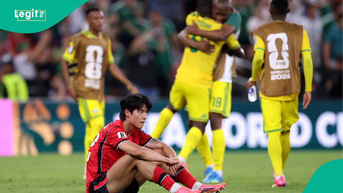 Young-Woo Seol of Korea Republic reacts after the loss against South Africa. Photo by Luke Hales