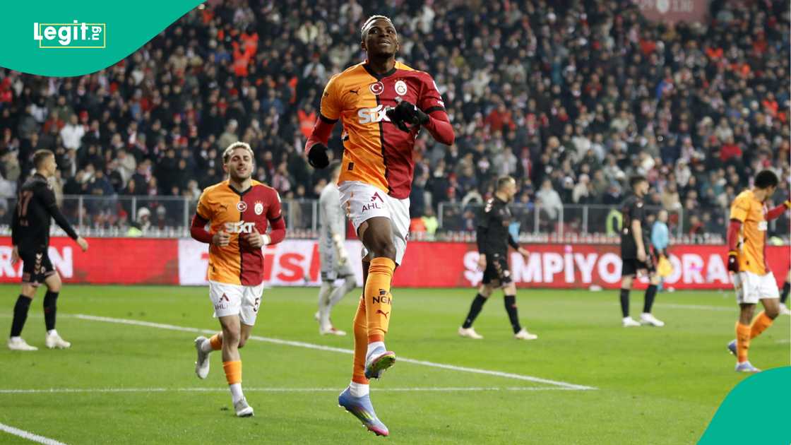Victor Osimhen, Galatasaray, Samsunspor, Yeni 19 Mayis Stadium, Samsun, Turkiye, Super League. Victor Osimhen, Galatasaray, Samsunspor, Yeni 19 Mayis Stadium, Samsun, Turkiye, Super League.