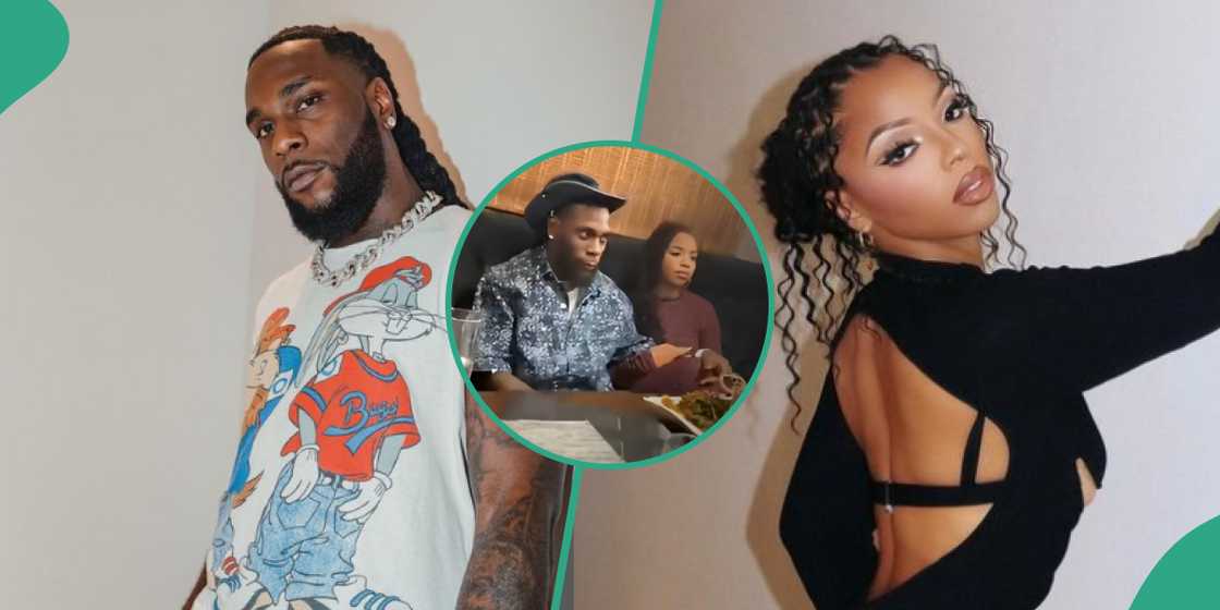 Burna Boy and Chlöe Bailey on dinner date Burna Boy and Chlöe Bailey on dinner date