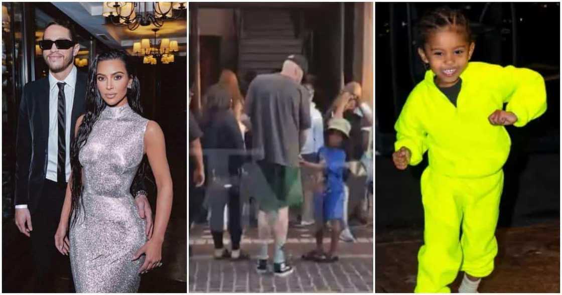 Kim Kardashian's Lover Pete Davidson Goes out Shopping with Kanye West's Son Saint Kim Kardashian's Lover Pete Davidson Goes out Shopping with Kanye West's Son Saint