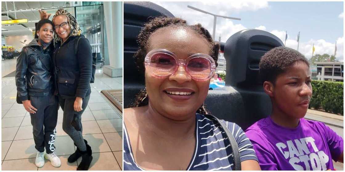 Actress Doris Simeon shares cute photo of son. Actress Doris Simeon shares cute photo of son.