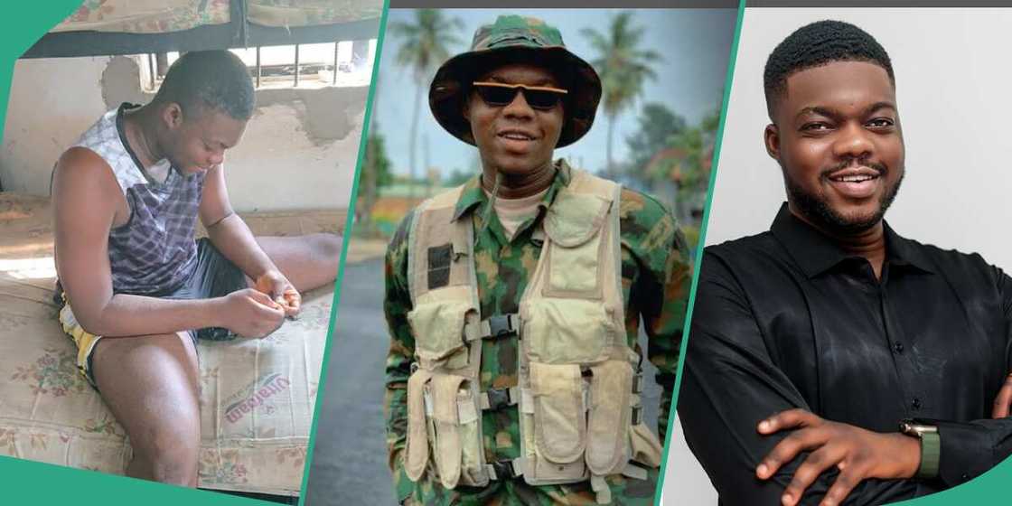 Cute Abiola in military uniform Cute Abiola in military uniform