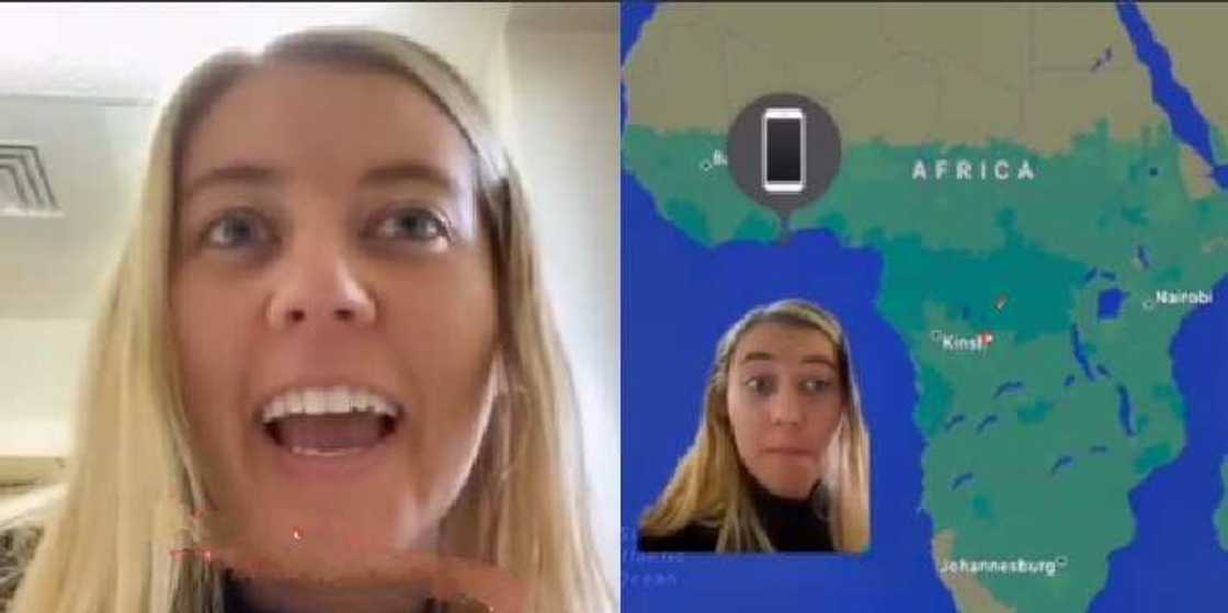 Reactions as a Lady Who Lost Her Phone in USA Finds it at a Market in Ghana Reactions as a Lady Who Lost Her Phone in USA Finds it at a Market in Ghana