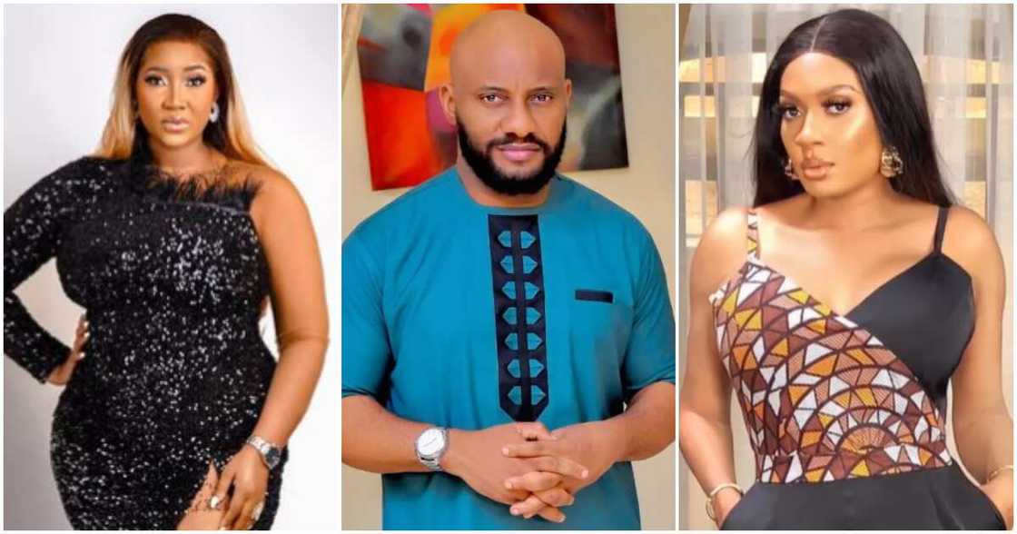 Nollywood's Yul Edochie and his two wives Nollywood's Yul Edochie and his two wives