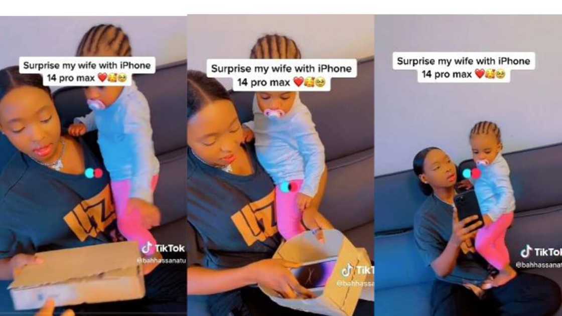 Wife gets iPhone from husband Wife gets iPhone from husband