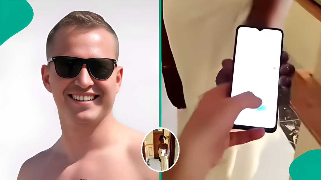 Kenyan woman demands number from Russian man Yaytseslav