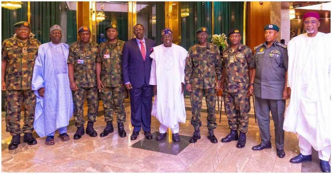 Bola Tinubu/Latest about Bola Tinubu/service chiefs