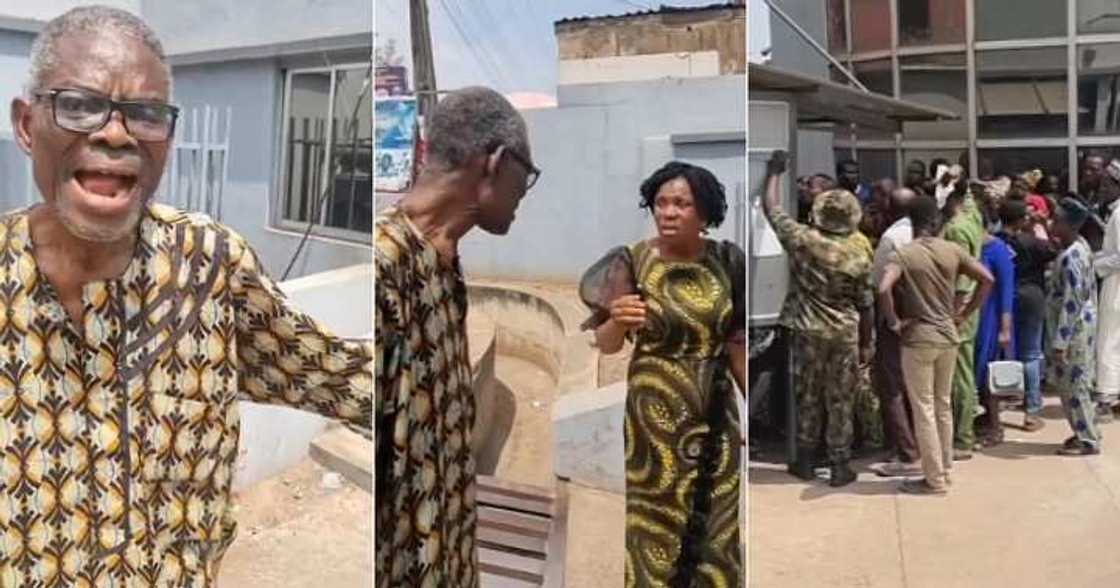 Nigerian man laments at bank, ATM stand, abroad returnee Nigerian man laments at bank, ATM stand, abroad returnee