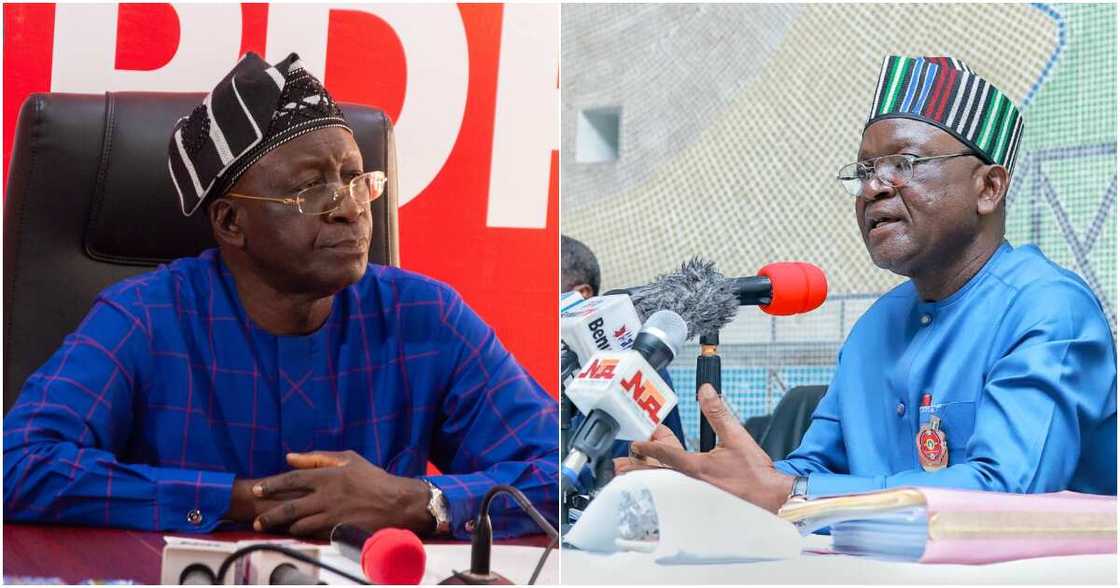 PDP crisis, Benue State Governor, Samuel Ortom, Senator Iyorchia Ayu PDP crisis, Benue State Governor, Samuel Ortom, Senator Iyorchia Ayu