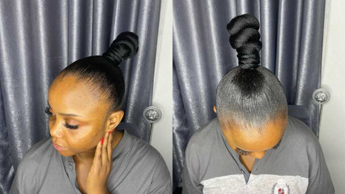 Wrapped up ponytail Wrapped up ponytail