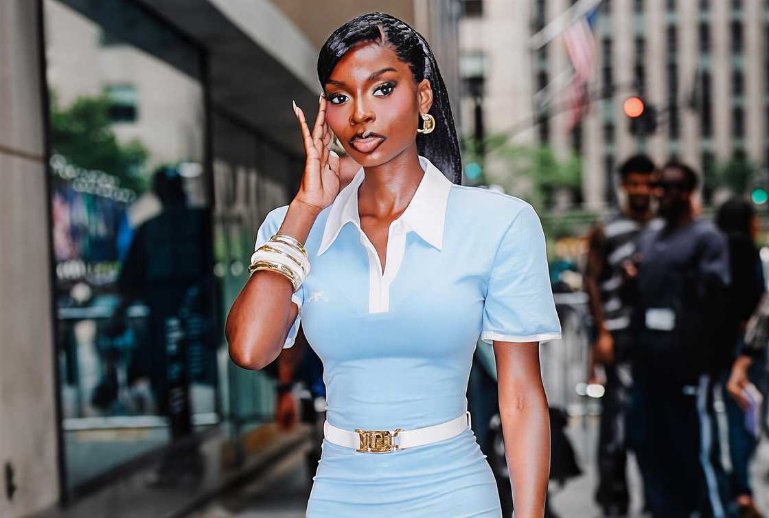 Olandria Carthen pictured walking on the street