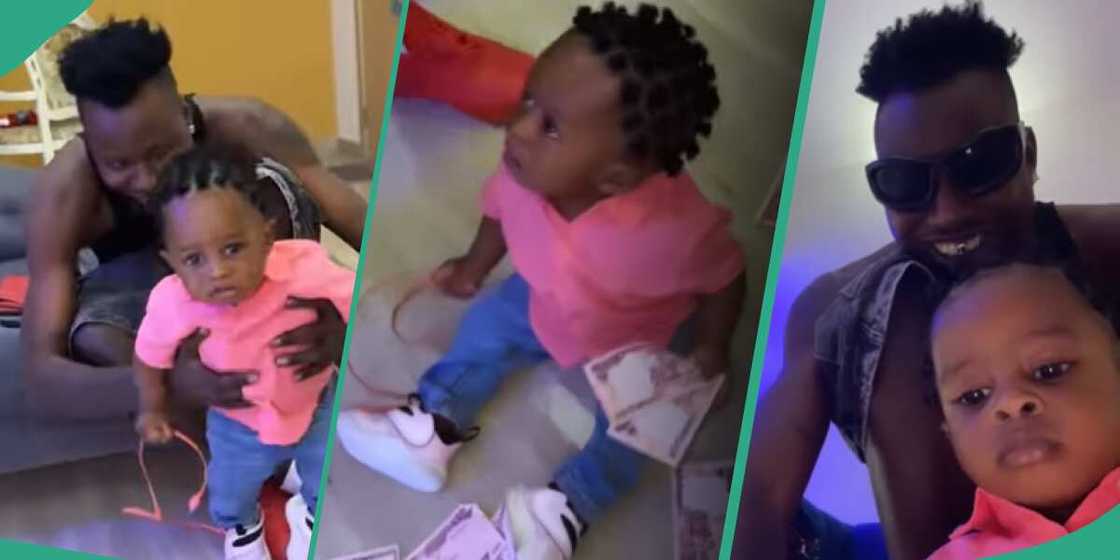 Mohbad's friend Hayan celebrates Liam as he clocks his 8th month. Mohbad's friend Hayan celebrates Liam as he clocks his 8th month.