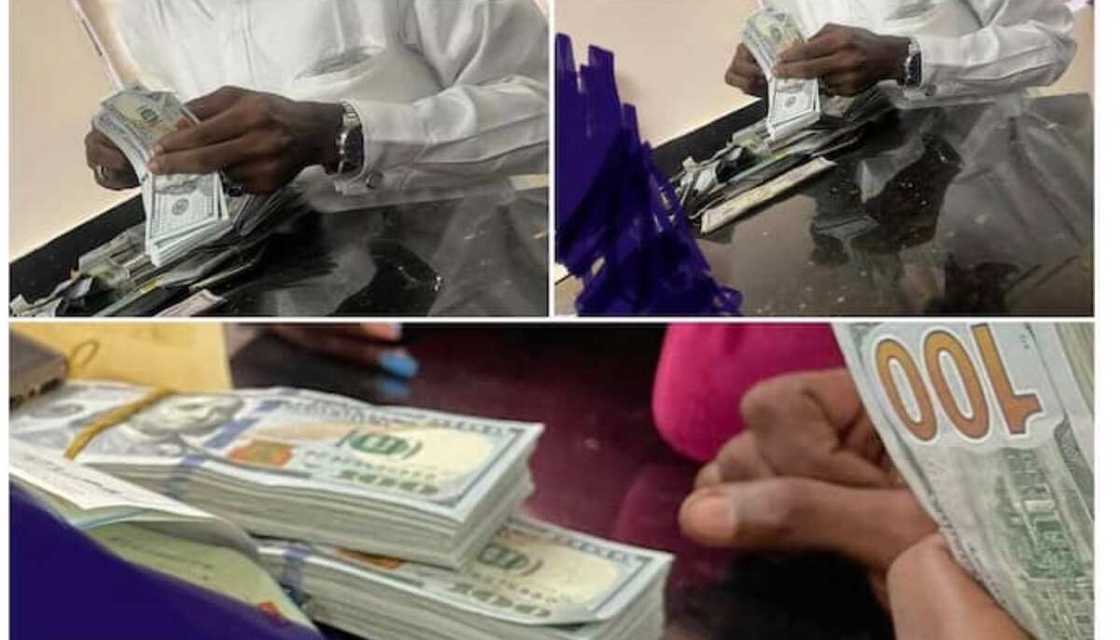 ‘Dan Najeriya yana kirga daloli a banki ‘Dan Najeriya yana kirga daloli a banki