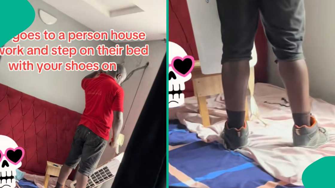 Lady shares her experience with someone who came to work at her house.