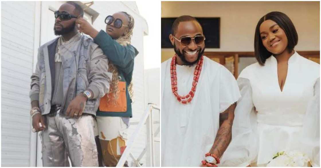 Nigerian singer Davido and his wife Nigerian singer Davido and his wife