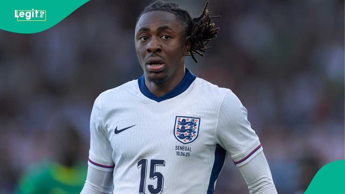 Eberechi Eze, England, Senegal, City Ground, Nottingham. Eberechi Eze, England, Senegal, City Ground, Nottingham.