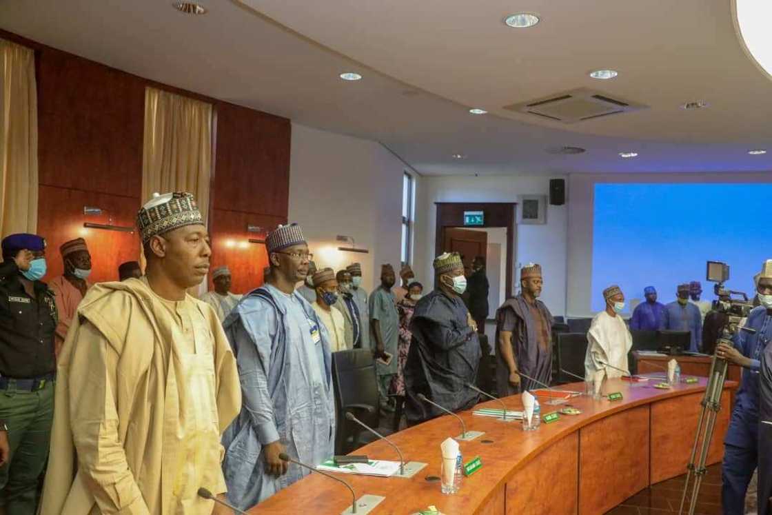 EndSARS: Wasu bata gari na kokarin juyin mulki amma ba zamu yarda ba - Gwamnonin Arewa EndSARS: Wasu bata gari na kokarin juyin mulki amma ba zamu yarda ba - Gwamnonin Arewa