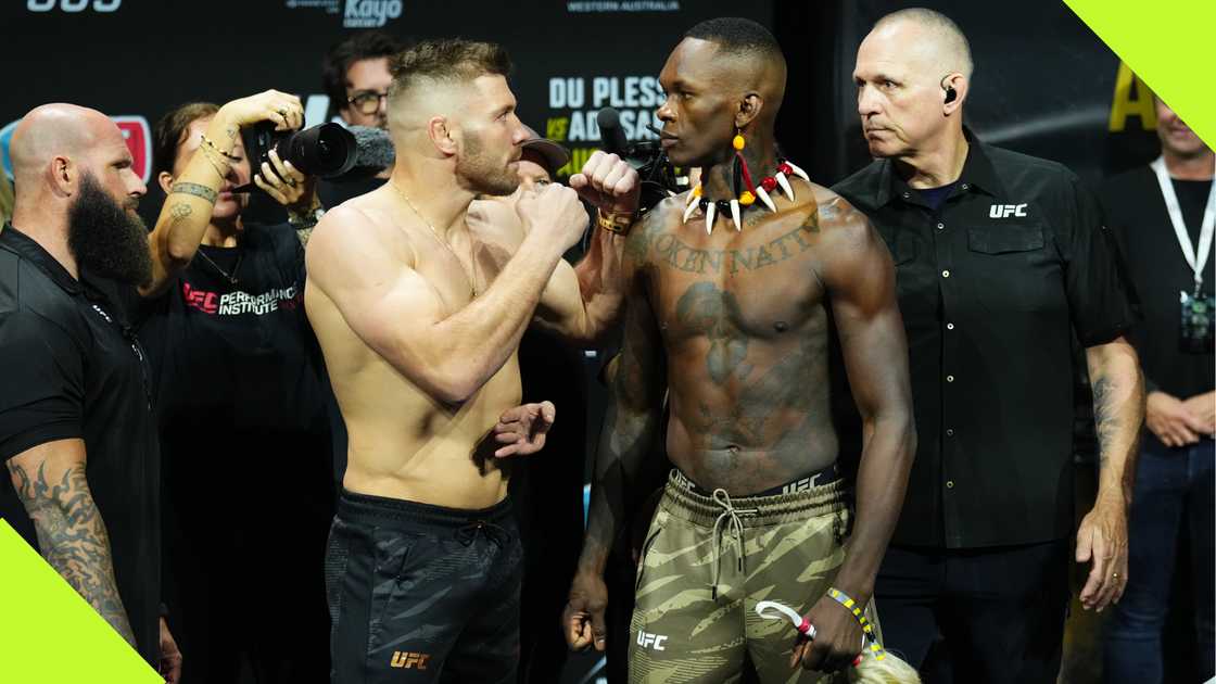 Israel Adesanya and Dricuss du Plessis, UFC 305