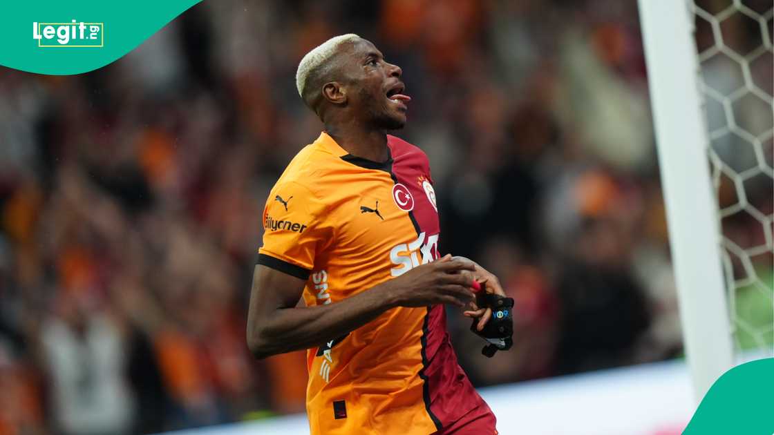 Victor Osimhen, Galatasaray, Istanbul Basaksehir, Rams Park, Istanbul, Turkiye, Super Lig. Victor Osimhen, Galatasaray, Istanbul Basaksehir, Rams Park, Istanbul, Turkiye, Super Lig.