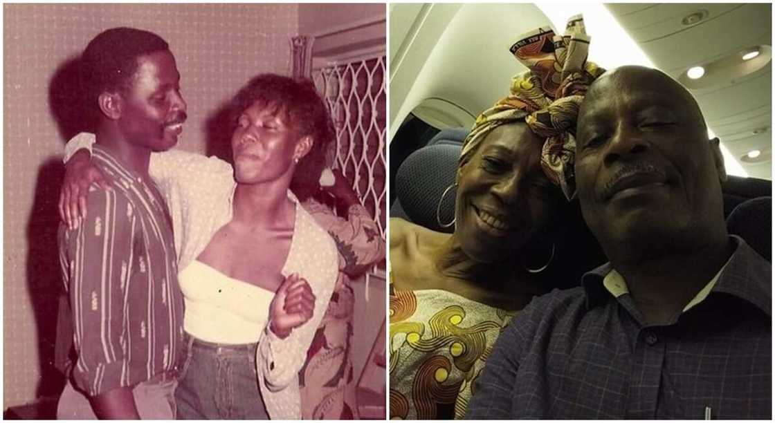 Throwback photo of Nigerian man and his wife in 1982. Throwback photo of Nigerian man and his wife in 1982.