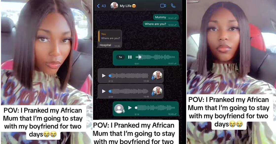 Girl pranks mum about spending two days with boyfriend Girl pranks mum about spending two days with boyfriend